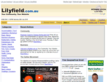 Tablet Screenshot of lilyfield.com.au
